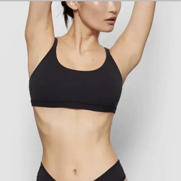 Skims NWT Fits Everybody Scoop Bralette Black Size XXS (259) - Picture 1 of 7